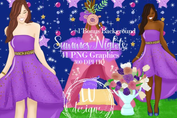 Download Summer Nights Clipart, Starry Night PNG - Night Collection