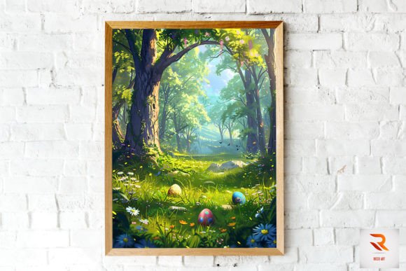 Download Easter Eggs in the Woods Wall Art - Premium Bundle