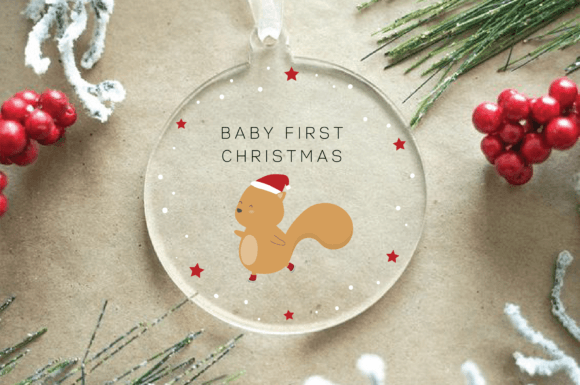 Download Baby First Christmas Ornament Cute Pets - Pet Collection