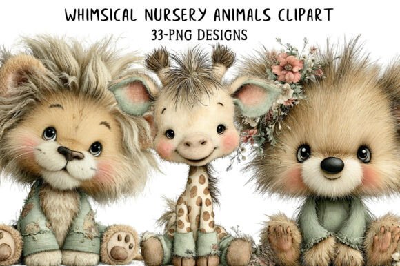 Download Whimsical Nursery Animals Clipart - Nursery animals clipart Collection