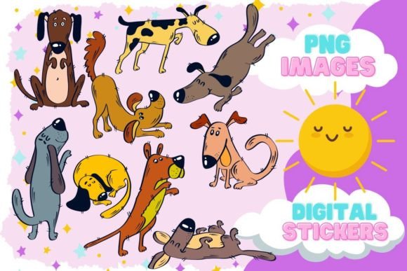 Download Dog Clipart Set,Hand Drawn Dog,Pets Set - Pet Collection