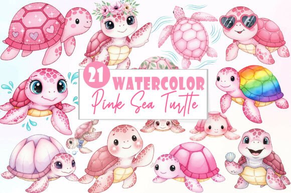 Download Pink Sea Turtle Clipart PNG - Sea turtle clipart Collection