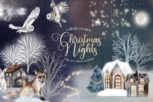 Download Christmas Nights Illustrations PNG - Night Collection