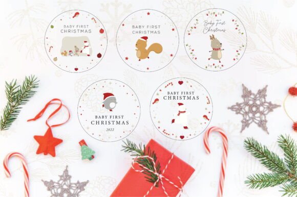 Download Baby First Christmas Ornament Cute Pets - Pet Collection